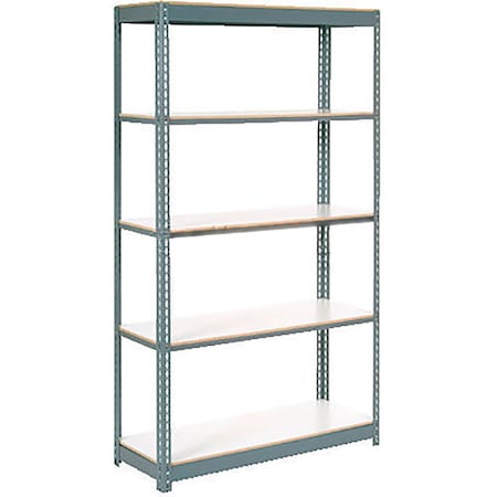 Extra Heavy Duty Shelving 48Wx12Dx60H 5 Shelves 1500 Lbs. Cap. Per Shelf GRY